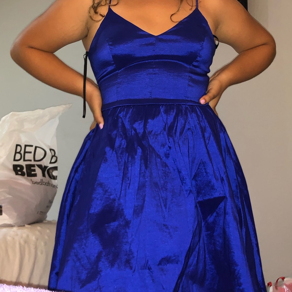 Royal Blue High-low Dress
